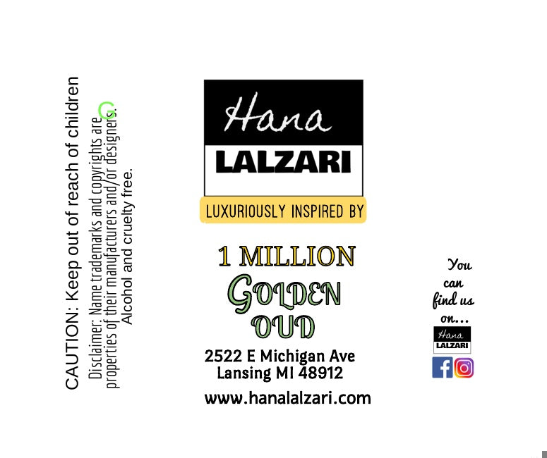 1 MILLION GOLDEN OUD - Label Design
