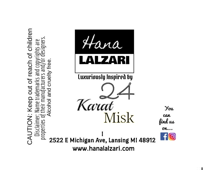 24 KARAT MISK - Label Design