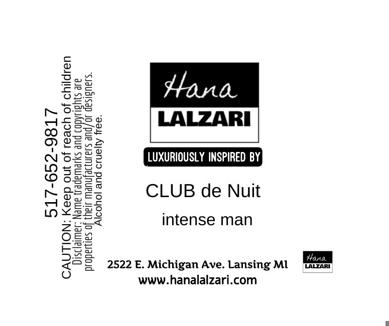 CLUB DE NUIT - Label Design
