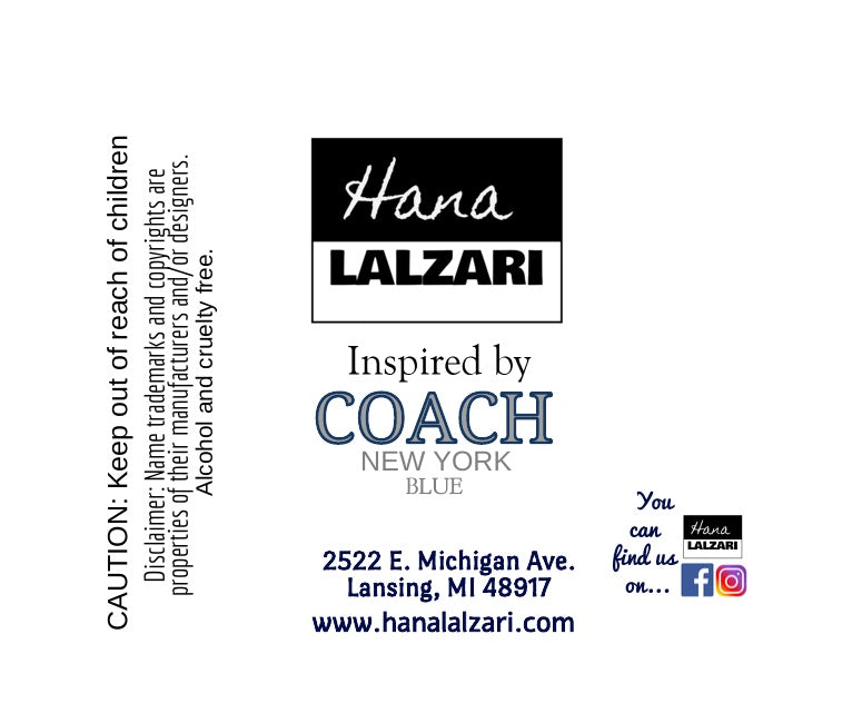 COACH BLUE - Label Design