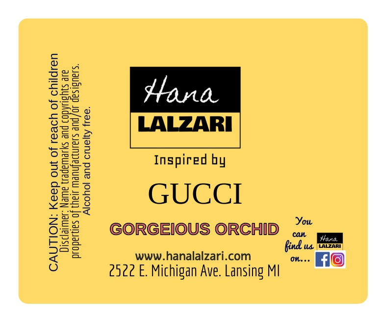 GORGEOUS ORCHID - Label Design