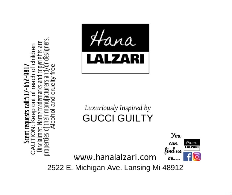 GUCCI GUILTY BLACK - Label Design