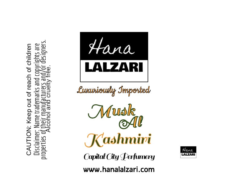 MUSK AL KASHMIRI - Label Design