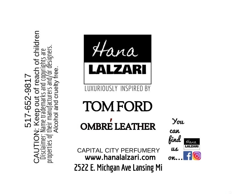 OMBRE LEATHER - Label Design