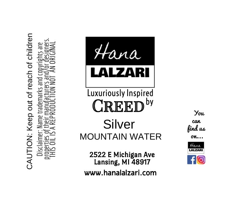 SILVER MOUNTAIN WATER - Label Design