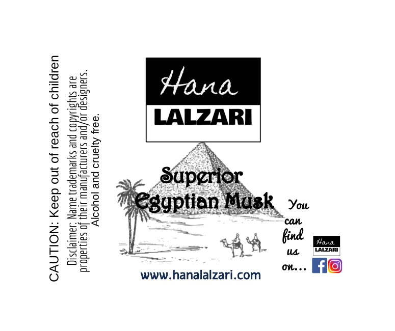 SUPERIOR EGYPTIAN MUSK - Label Design