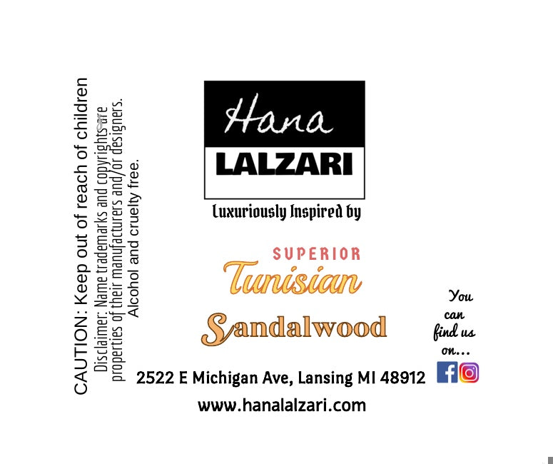 TUNISIAN SANDALWOOD - Label Design