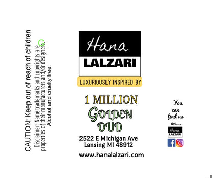 1 MILLION GOLDEN OUD - Label Design