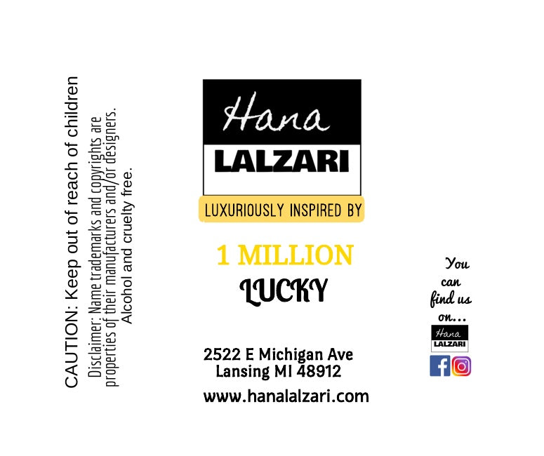 1 MILLION LUCKY - Label Design