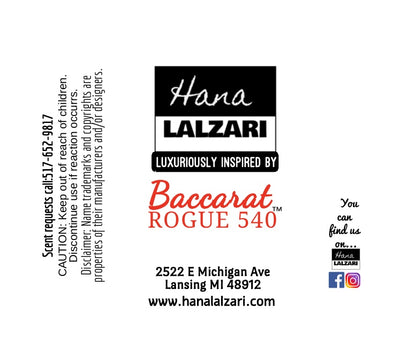 BACCARAT ROGUE 540 EXTRAIT - Label Design