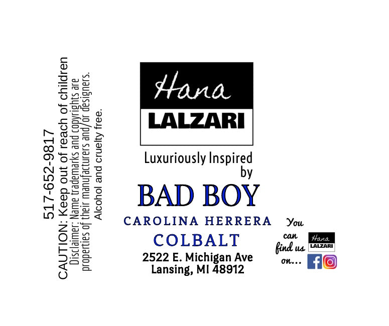BAD BOY COLBALT - Label Design
