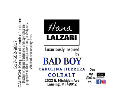 BAD BOY COLBALT - Label Design