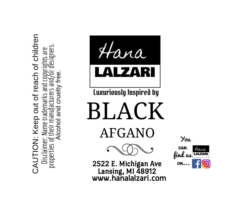 BLACK AFGANO - Label Design