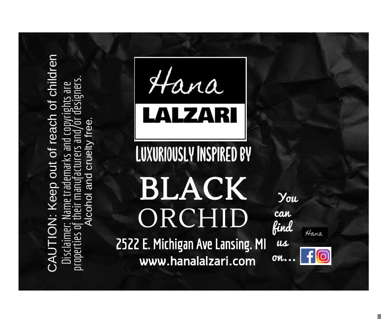 BLACK ORCHID - Label Design