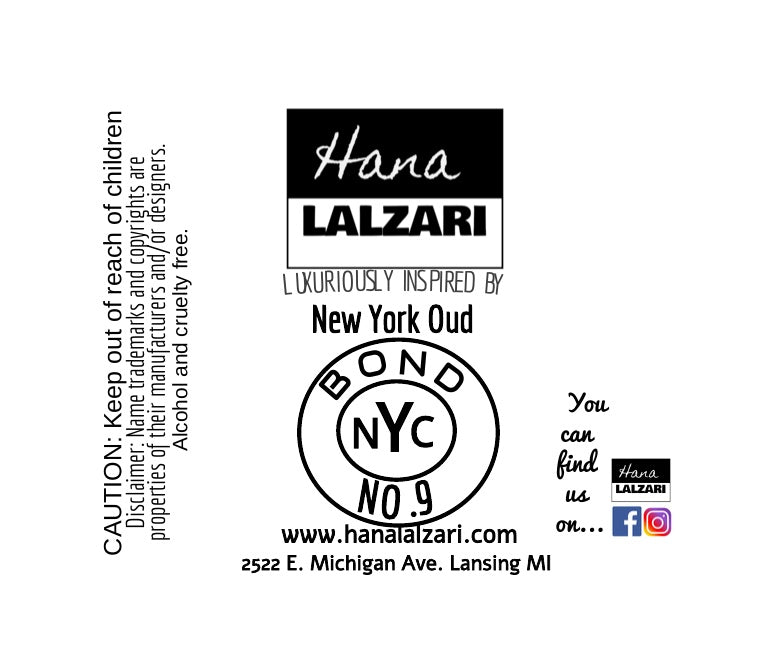BOND NEW YORK OUD - Label Design