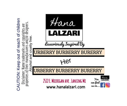 BURBERRY HER - Label Design