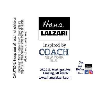 COACH BLUE - Label Design