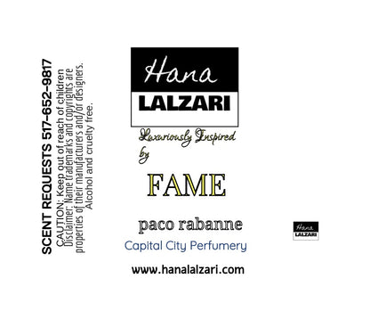 FAME FOR MEN - Label Design