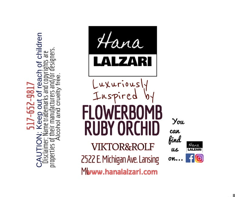 FLOWERBOMB RUBY ORCHID - Label Design