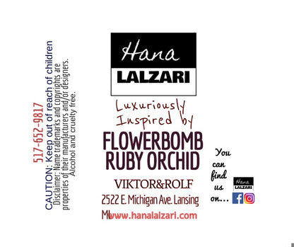 FLOWERBOMB RUBY ORCHID - Label Design
