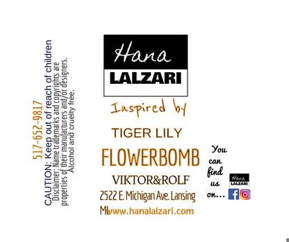 FLOWERBOMB TIGER LILY - Label Design