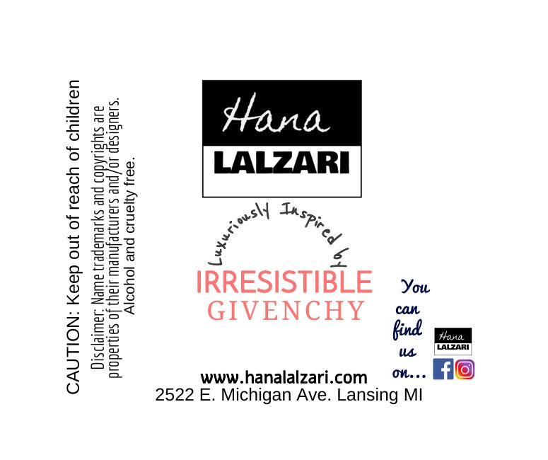 GIVENCHY IRRESISTIBLE WOMEN - Label Design