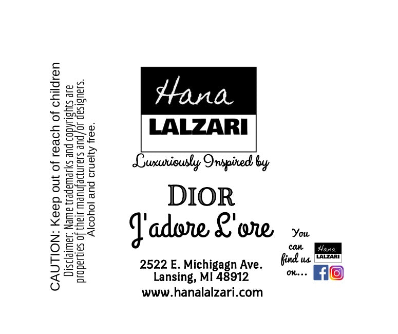 J ADORE L ORE - Label Design