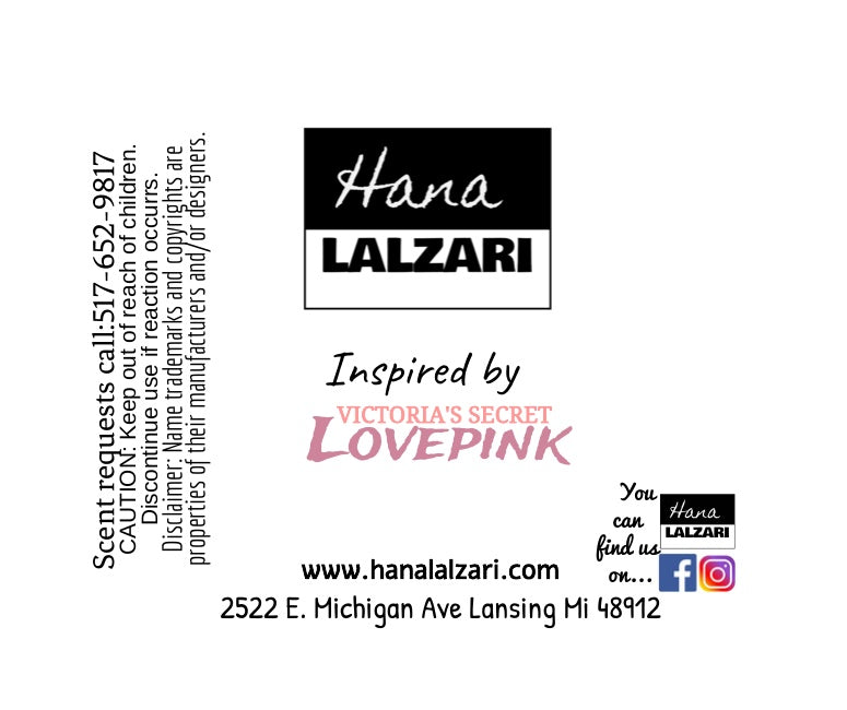 LOVE PINK - Label Design