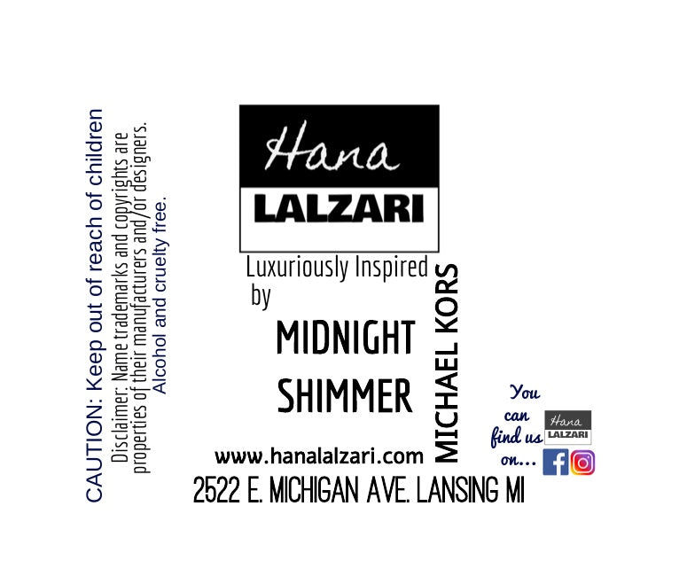 MIDNIGHT SHIMMER - Label Design