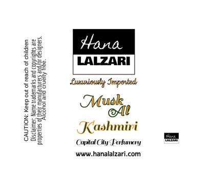 MUSK AL KASHMIRI - Label Design