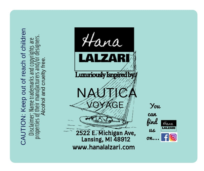 NAUTICA VOYAGE - Label Design