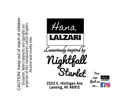 NIGHTFALL STARLET - Label Design