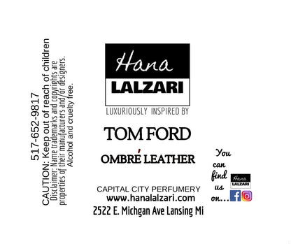 OMBRE LEATHER - Label Design