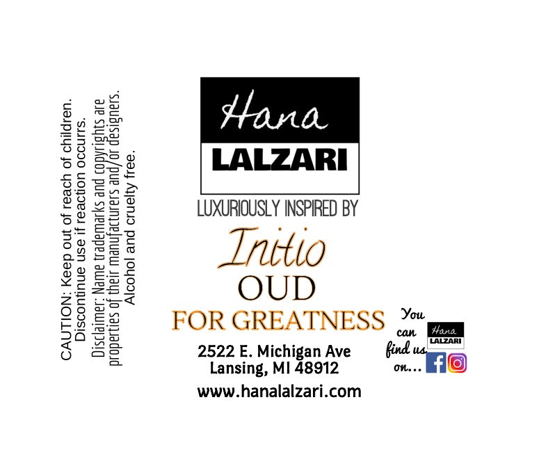 OUD FOR GREATNESS - Label Design