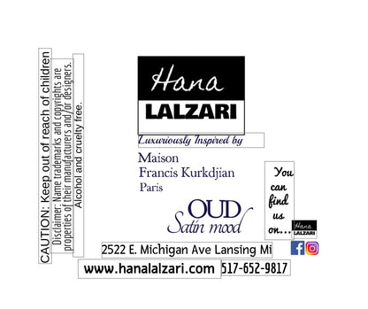 OUD SATIN MOOD - Label Design