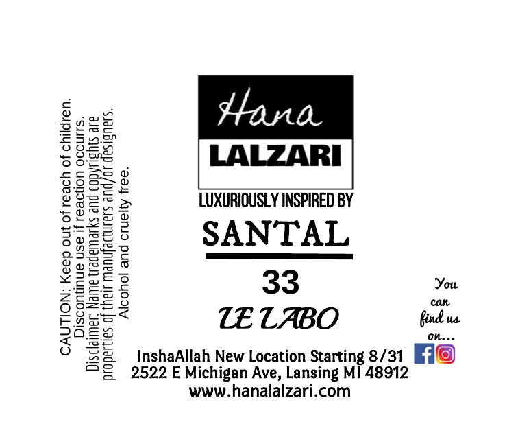 SANTAL 33 - Label Design