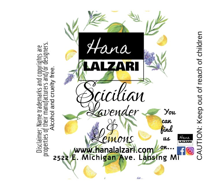SICILIAN LAVENDER LEMONS - Label Design
