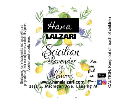 SICILIAN LAVENDER LEMONS - Label Design