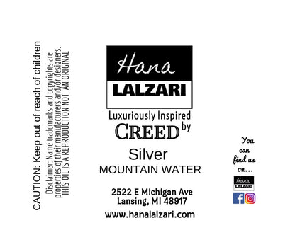 SILVER MOUNTAIN WATER - Label Design