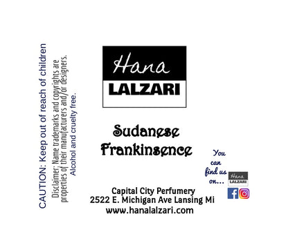 SUDANESE FRANKINSENCE - Label Design