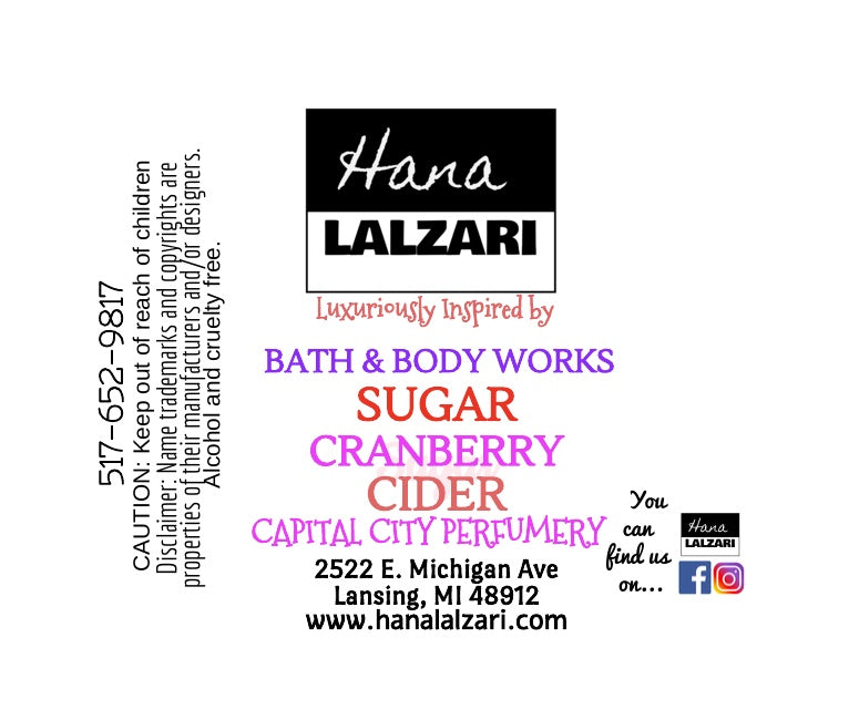 SUGAR CRANBERRY CIDER - Label Design