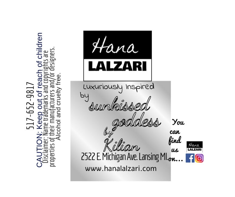 SUNKISSED GODDESS - Label Design