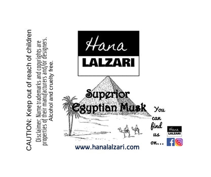 SUPERIOR EGYPTIAN MUSK - Label Design