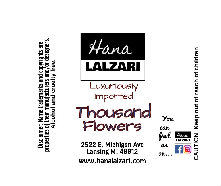 THOUSAND FLOWERS - Label Design
