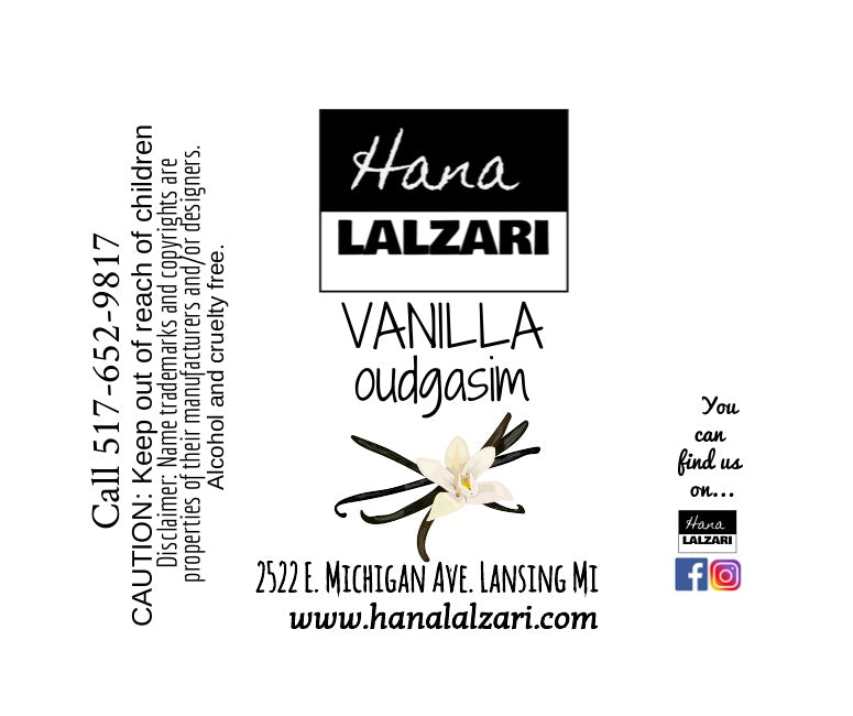 VANILLA OUDGASIM - Label Design