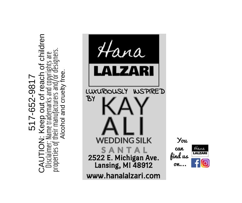 WEDDING SILK SANTAL - Label Design