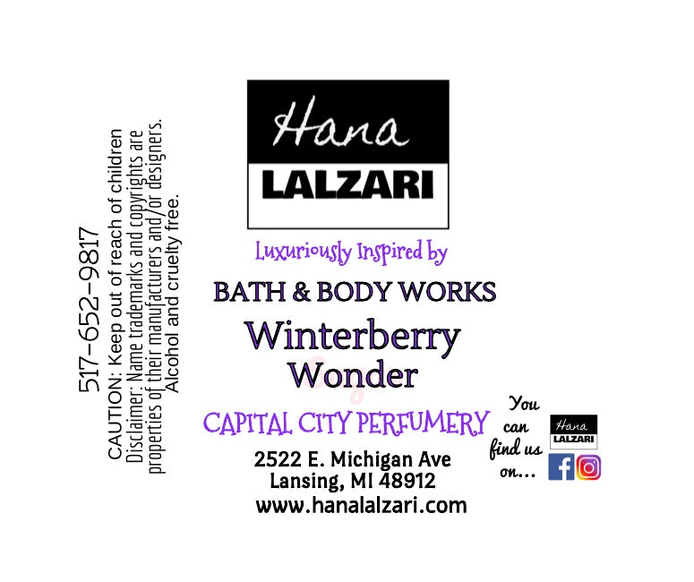 WINTERBERRY WONDER - Label Design