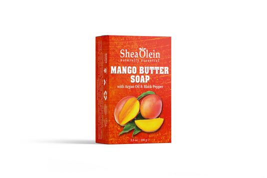 MANGO BUTTER SOAP WITH ARGAN OIL & BLACK PEPPER
