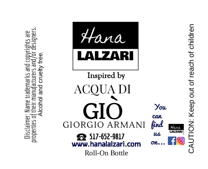 Luxuriously Inspired by Acqua Di Gio Giorgio Armani
